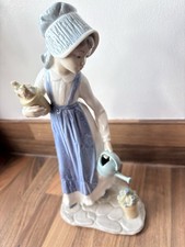 Nao By Lladro ‘Girl With Watering Can And Flowerpot’ VGC.