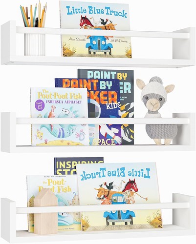 Floating nursery book shelves - floating,