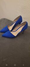 Mango Royal blue suede shoes