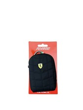 Vintage Y2K Ferrari Black Pouch Keychain Keyring Wallet Purse Camera Holder Bag