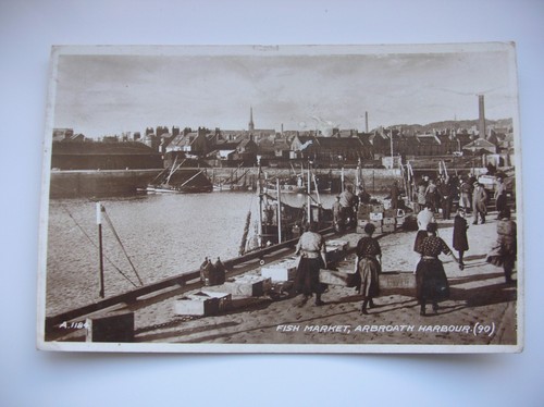 Arbroath postcard harbour - postcard,