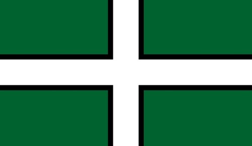 Devon county flag - 18", x