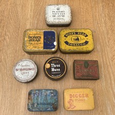 8 x Job Lot Advertising Tin