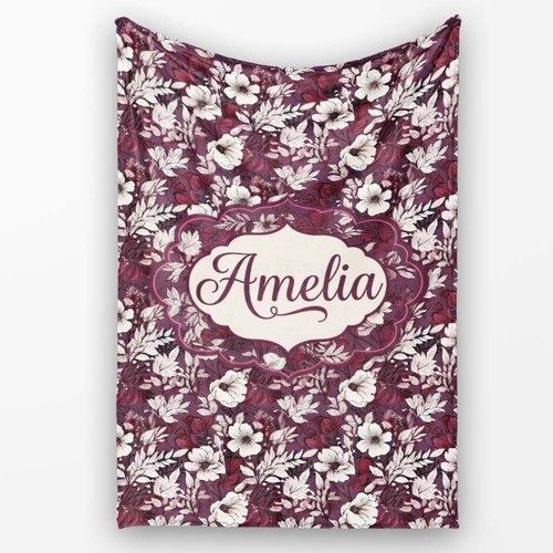 Soft fleece blanket deep mauve - soft,