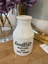 Beautiful scarce Vintage French Escoffier stoneware Bottle