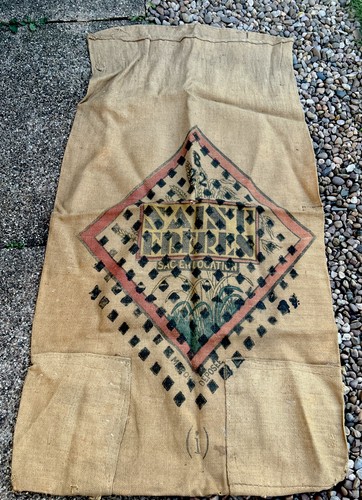 Vintage french hessian grain - vintage,