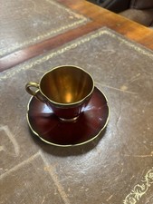 Vintage Carlton Ware Rouge Royal Demitasse Expresso Cup And Saucer 14&10x7cm