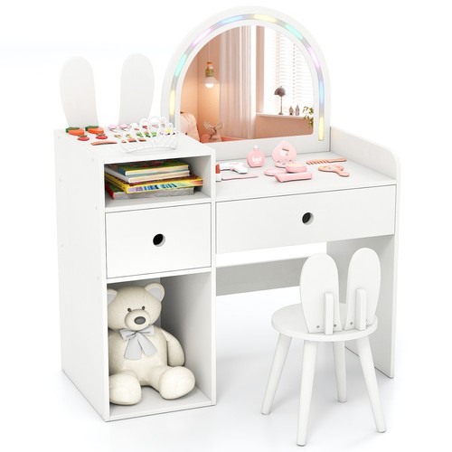 Costway bunny kids vanity - bunny,