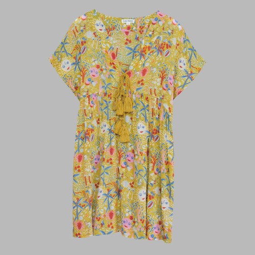 Roller rabbit mustard yellow - mustard,