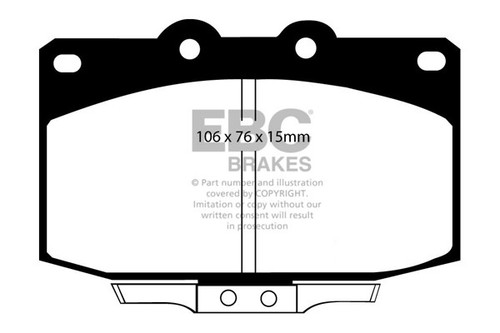 Ebc redstuff front brake pads - redstuff,