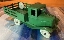 Wyandotte Pressed Steel Stake Bed Truck Toy 7” 18cm Late 1920s Original