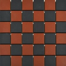 Victorian red black - victorian, chequer
