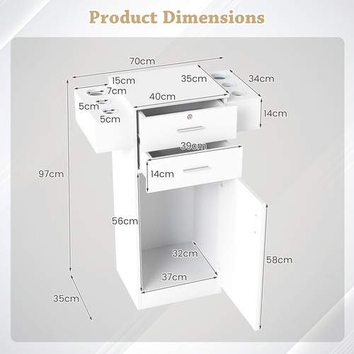 Beauty salon storage cupboard - salon,