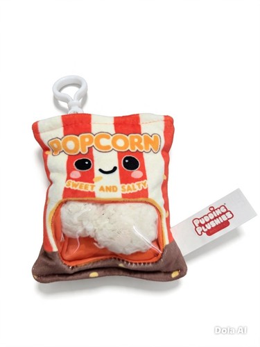 Pudding plushies popcorn snack - pudding,