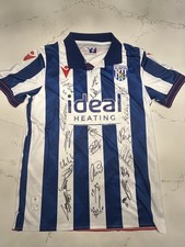West Bromwich Albion FC - Signed Squad Shirt *COA* WEST BROM FC 2025 