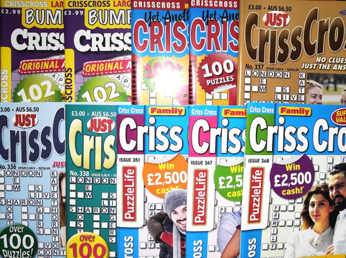 Criss cross puzzle books - 10,