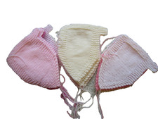 Hand Knitted Bunting ~ BABY PINK MIX ~ 2.2 metres long ~ 14 Flags