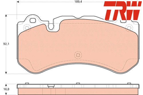Front brake pad - brake,