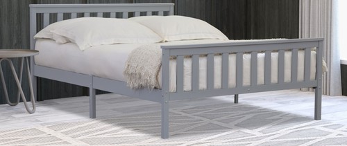 Grey finish wood wooden - , bed