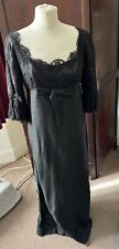 Jean Varon AUTHENTIC VINTAGE 1960s Stunning Vampires Wife Ballgown Black Lace 14