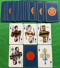 Old Vintage Non Standard ** TUDOR ROSE ENGLISH ROYAL ** Playing Cards ROYALTY