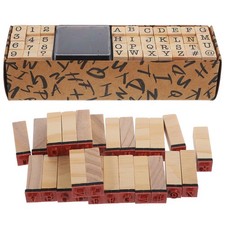 40 Pcs Wooden Scrapbooking