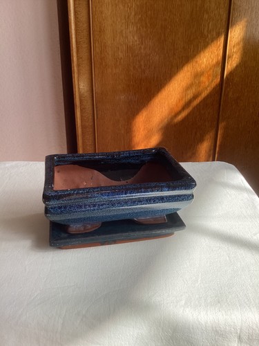 Blue ceramic glazed - blue,