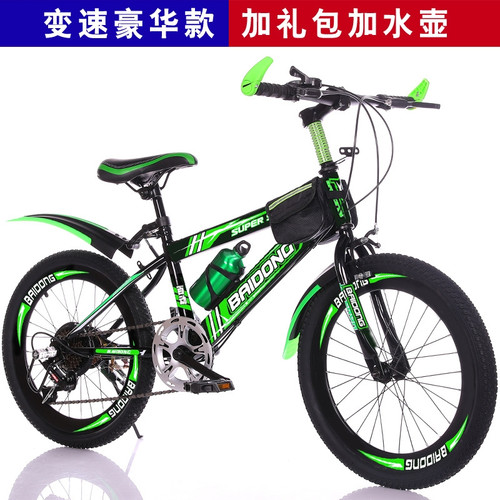 Inch black green - kids, bike