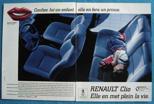 Advertising paper renault - paper,