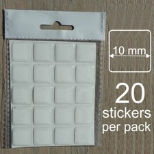 10mm 3/8" Clear Transparent Square Stickers Dots Epoxy Domes Gel Resin Cabochon