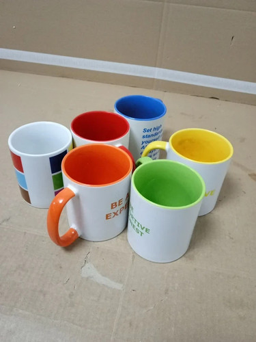 Rainbow coffee mugs 350ml - rainbow,