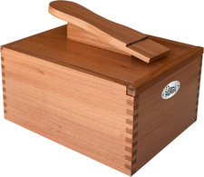 Shoe Shine Valet Box - Hardwood Boot & Shoe Care