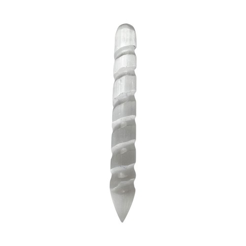 Selenite wand spiral with - selenite,