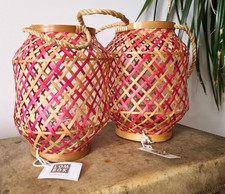 Lombok Woven Round Wooden