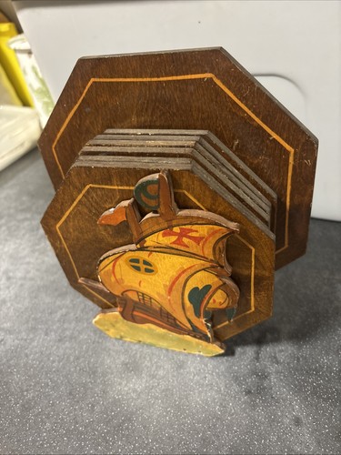 1950 octagonal wooden - 1950’s,