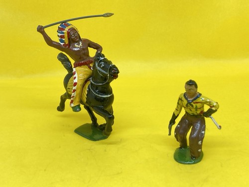 Wounded cowboy and indian - and,
