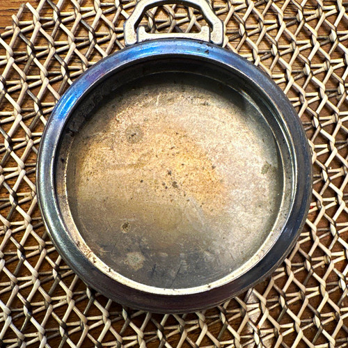 Silver metal pocket - silver, case
