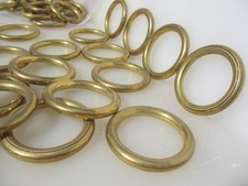 Vintage Brass Curtain Rings Hanger Ring x1 French 2.5/8"W -£1 each
