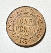 Australia 1933 One Penny Coin