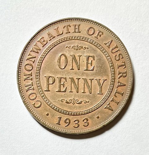 Australia 1933 one penny - 1933,