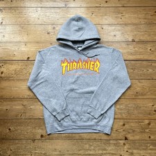 Thrasher grey hoodie hooded