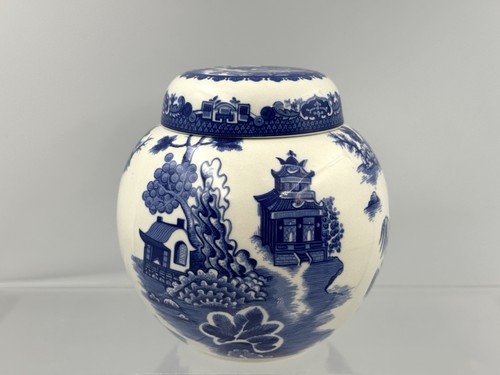 Vintage willow tea caddy - caddy, /