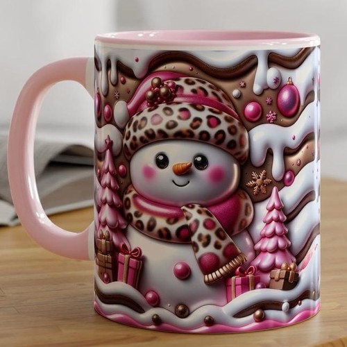 Christmas gift snowman mug - christmas,
