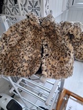 Baby K By Myleen Klass Leopard Print Faux Fur Coat Age 2-3 years