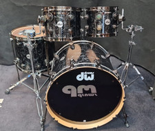 DW Drumset Collectors Black Velvet Maple Drums USA Finish Ply Shellset