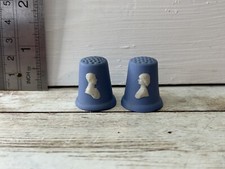 Wedgewood Jasperware Blue Thimble Blue Princess Diana & Prince Charles Free Post