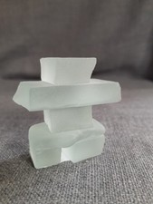 Small frosted glass sculpture