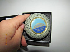Kays of Scotland Ailsa Craig Granite Curling Stone Paperweight 