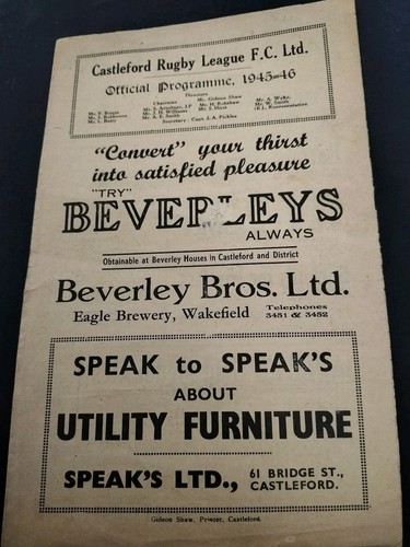 Rare vintage rugby league - rare,