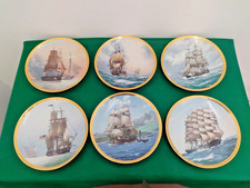 6 plates "Great Ships of the Golden Age", Franklin Mint, Derek Gardner ( A 94)